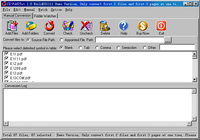 CZ-Pdf2Tab Screenshot